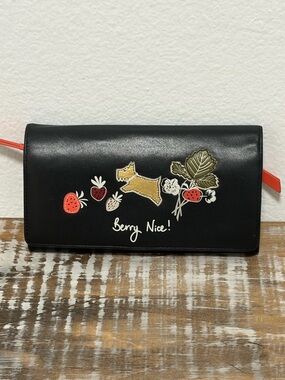 Radley London Black “Berry Nice” Scottie Long Wallet - Like New